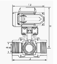 電動(dòng)三通絲口球閥